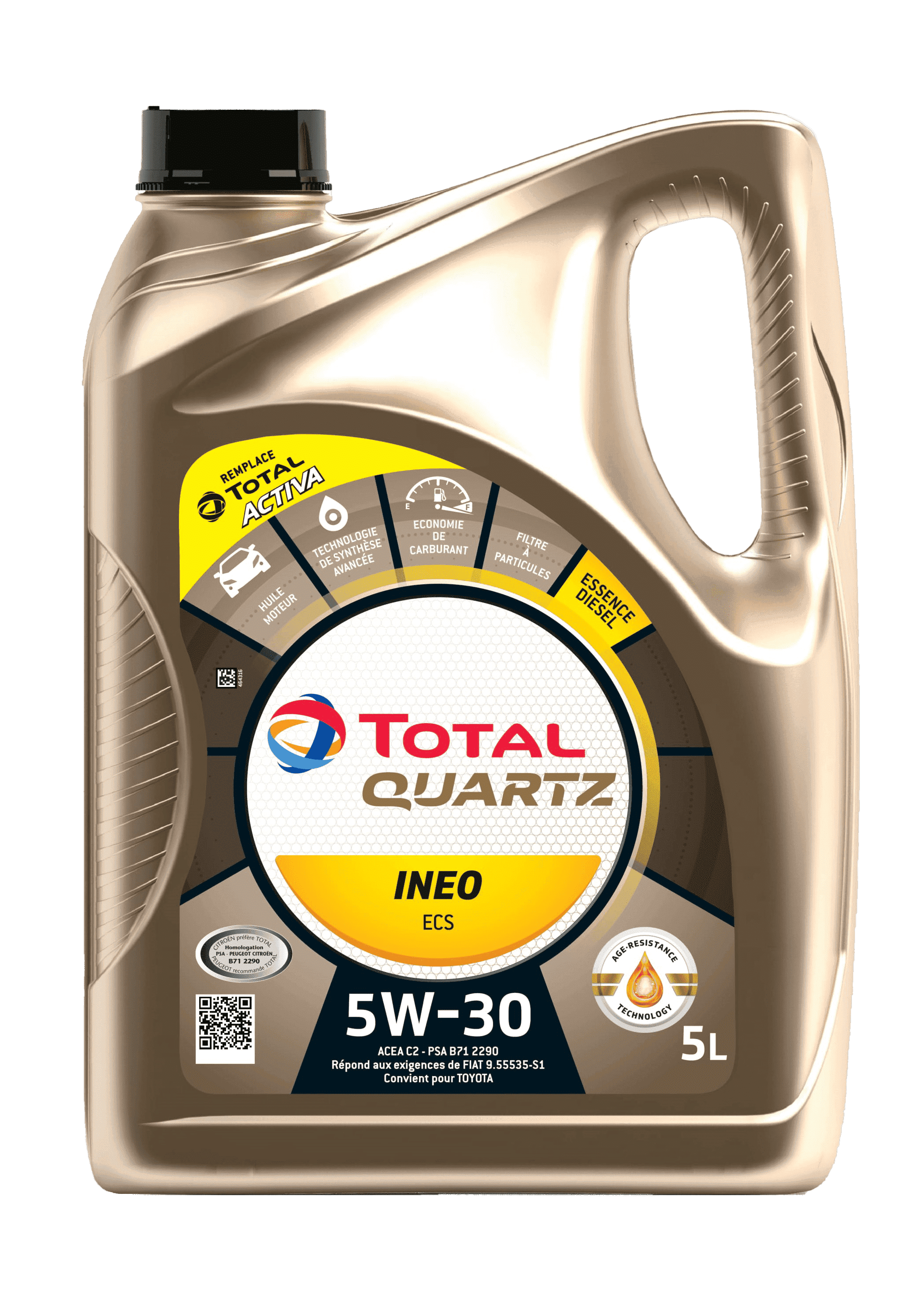 Моторное масло Total QUARTZ INEO ECS 5W30, 5л